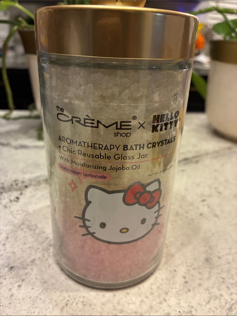 The Crème Shop x Hello Kitty Pink Aromatherapy Bath Crystals